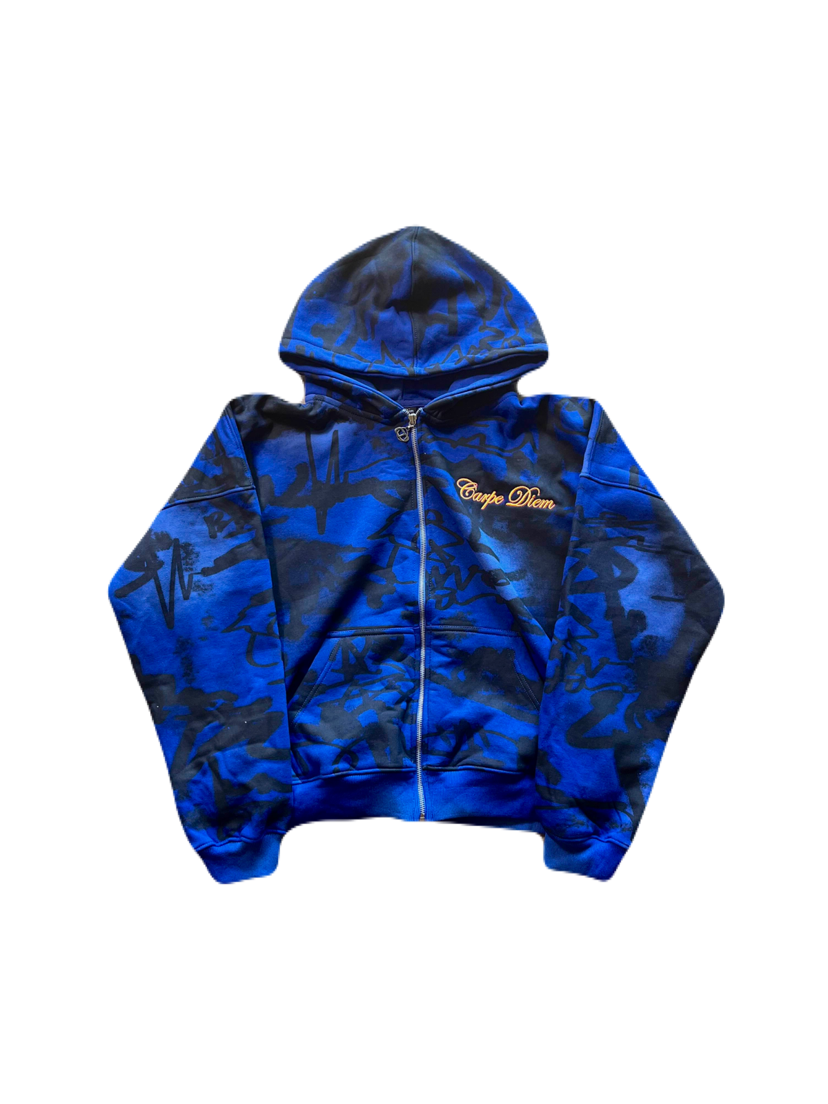 “BLUE” Graffiti Zip Up