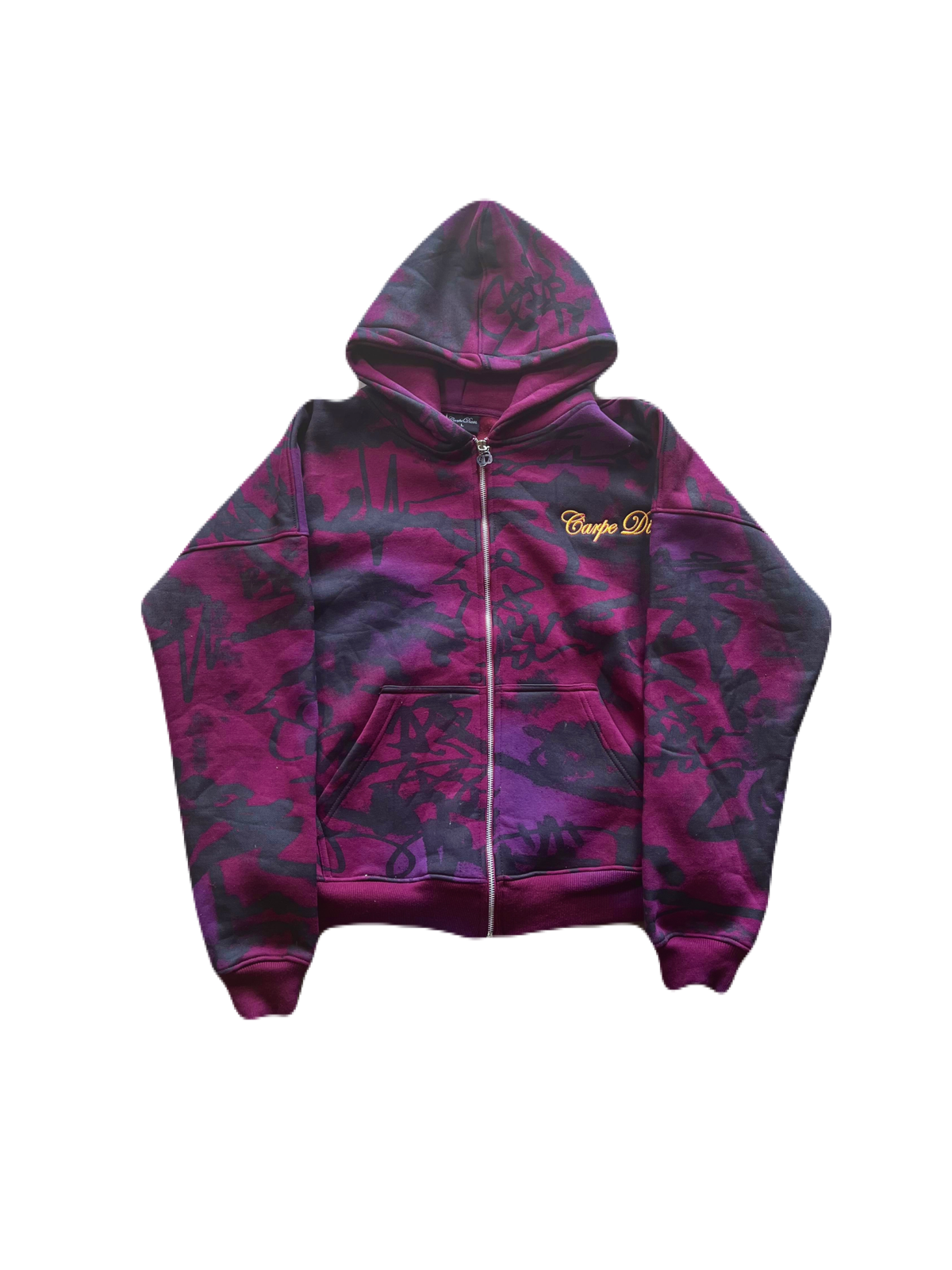 “PURPLE” Graffiti Zip Up