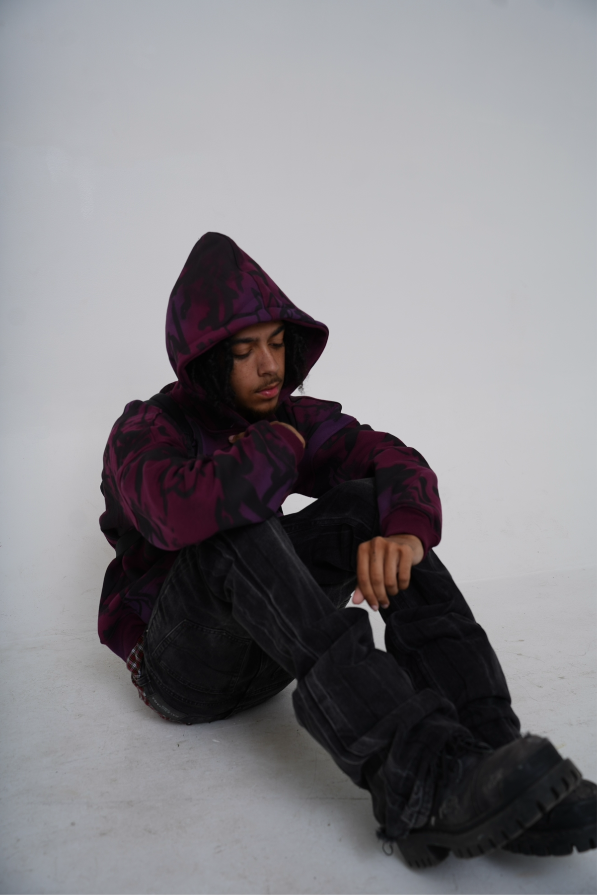 “PURPLE” Graffiti Zip Up