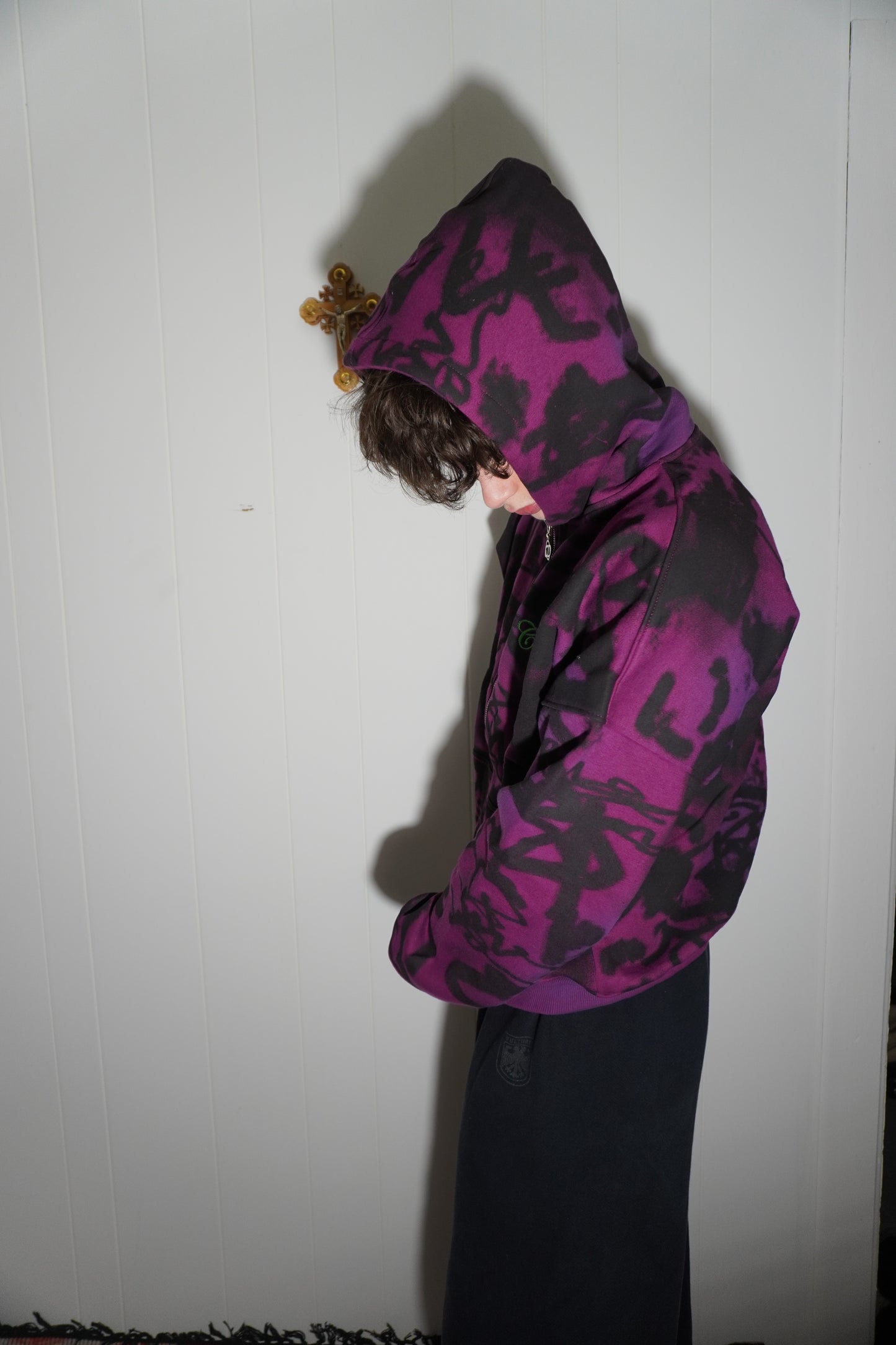 “PURPLE” Graffiti Zip Up