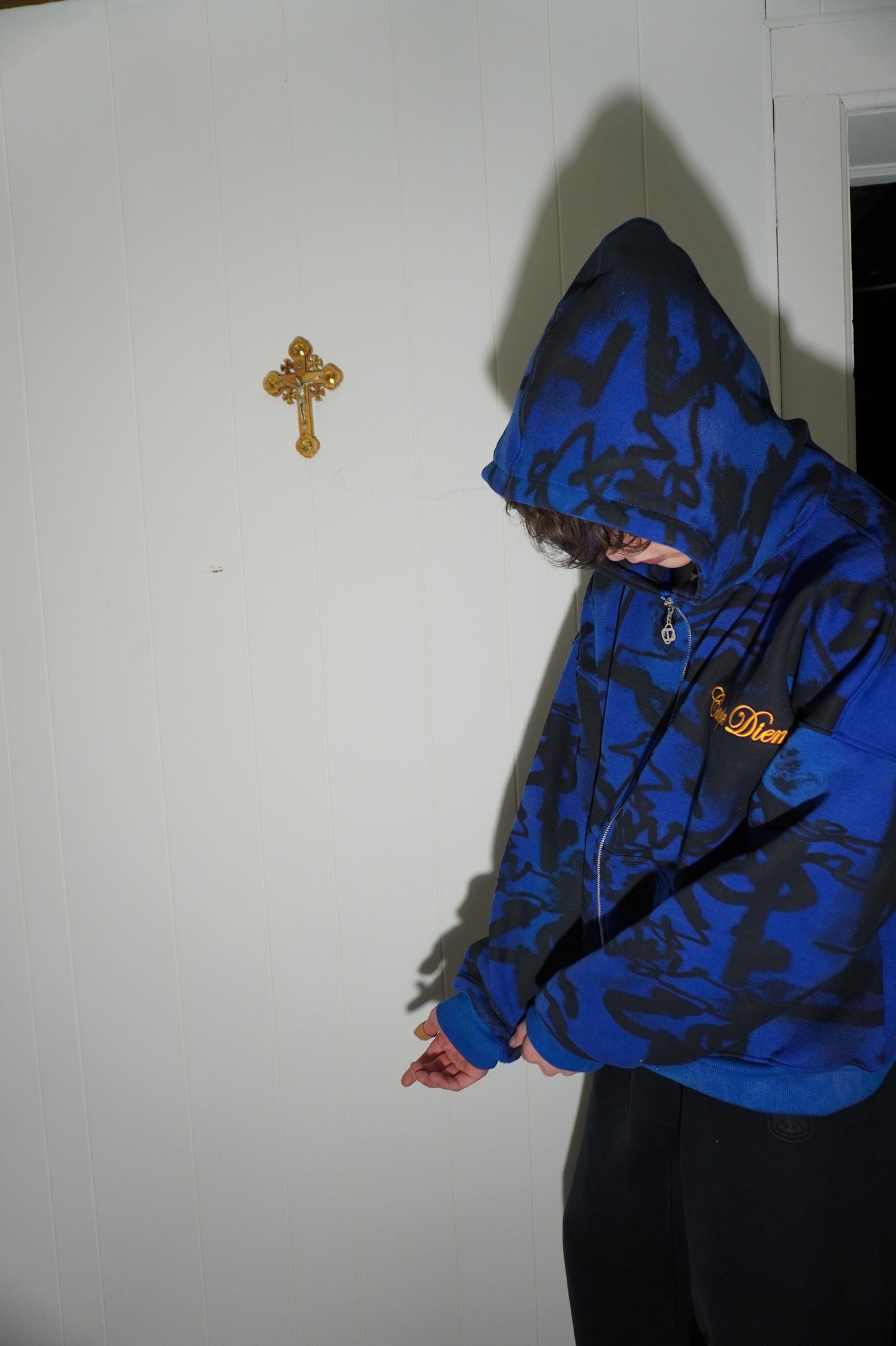 “BLUE” Graffiti Zip Up